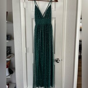Small dark green dress